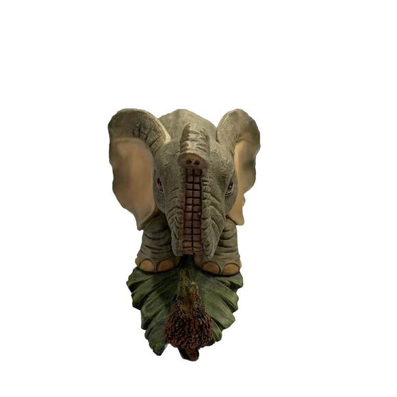 Tuskers Baby Elephant playing with Friend Figurine Sloth Large Ears Vintage - Picture 4 of 11